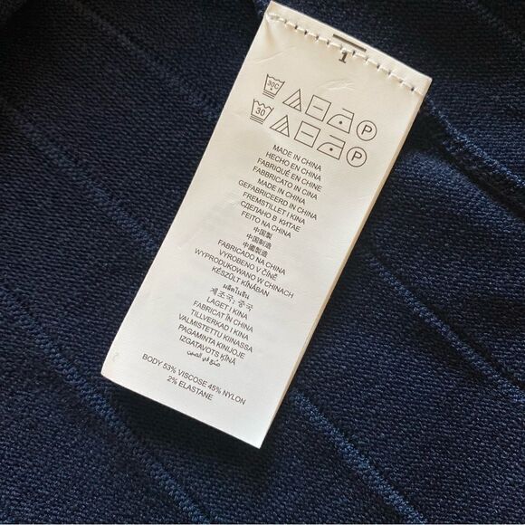 MICHAEL Kors Halter Dress NEW Navy Stud Trim Tea Length - Picture 9 of 9